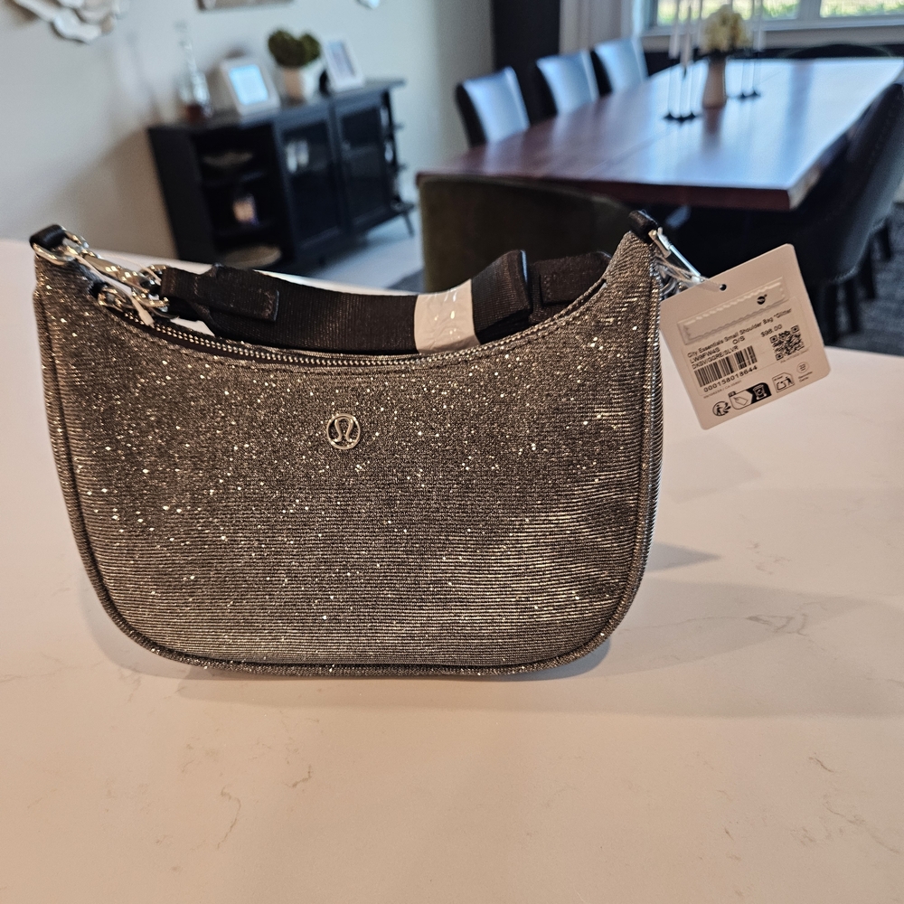 lululemon athletica Silver Sparkle Shoulder Bag